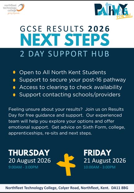 GCSE Results 2026 - Next Steps Support Hub - North Kent